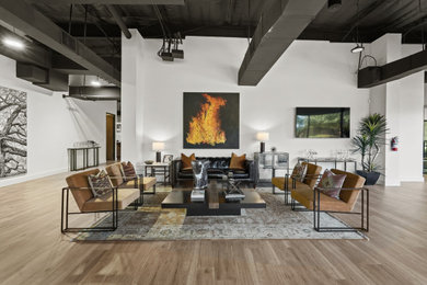 Living room photo in Houston