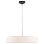 Livex Lighting - Livex Lighting 46034-07 Venlo - 22" Four Light Pendant - No. of Rods: 3  Canopy IncludedVenlo 22" Four Light Bronze/Antique BrassUL: Suitable for damp locations Energy Star Qualified: n/a ADA Certified: n/a  *Number of Lights: Lamp: 4-*Wattage:40w Medium Base bulb(s) *Bulb Included:No *Bulb Type:Medium Base *Finish Type:Bronze/Antique Brass