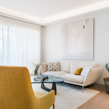 "jaune douceur" restructuration et décoration d'un appartement