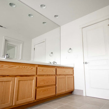 Slate Look in Master Bathroom