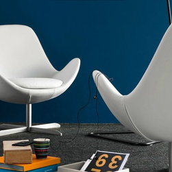 CS/3357 Electa Swivel Armchair by Calligaris, Italy - Armchairs And Accent Chairs