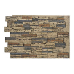 DURANGO FAUX STACKED STONE- 36"H x 48"W - Wall Panels