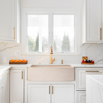 Modern White Open Kitchen