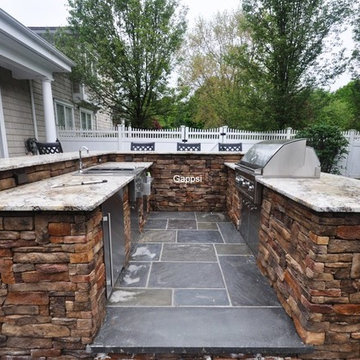 Outdoor Cooking Island Masonry Contractor Dix Hills Suffolk County Long Island N