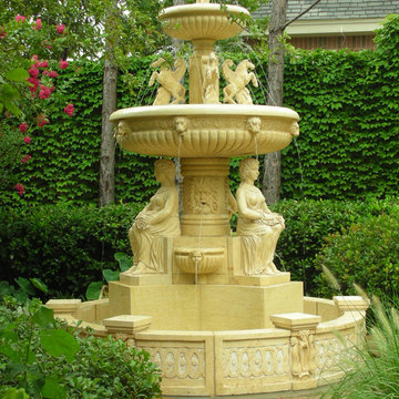 Carved Marble Fountain