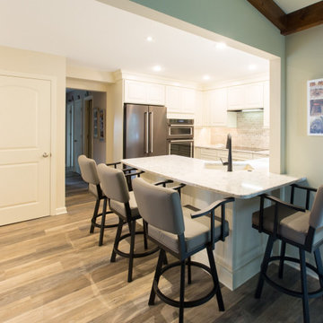 Traditional White Kitchen in Harlesyville, PA