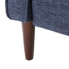 Marston Mid-Century Modern Button Tufted Fabric Recliner, Set of 2, Fabric/Dark Blue