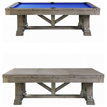 Cross Creek Slate Pool Table w/ Dining Top, 8ft Pool Table With Dining Top