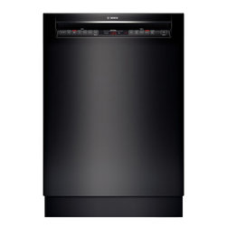 Bosch 24" Recessed Handle 800 Series Dishwasher, Black | SHE68T56UC - Dishwashers