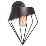 Toltec Lighting - Neo 1-Light Wall Sconce, Espresso Finish With Amber Antique LED Bulb - * The beauty of our entire product line is the opportunity to create a look all of your own, as we now offer over 40 glass shade choices, with most being available as an option on every lighting family. So, as you can see, your variations are limitless. It really doesn't matter if your project requires Traditional, Transitional, or Contemporary styling, as our fixtures will fit most any decor.