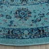 Safavieh Evoke Collection EVK220 Rug, Light Blue/Light Blue, 6'7" Round