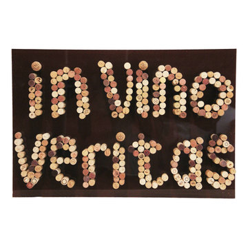 "In vino veritas" wine corks quote wall art - Wall Art & Decor - Statues & Figur