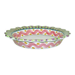 Piccadilly 10" Pie Plate | MacKenzie-Childs - Pie And Tart Pans
