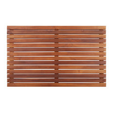 Nordic Style Oiled Teak Shower and Bath Mat 31.4"x19.6"