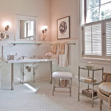 White and Pink Bathroom