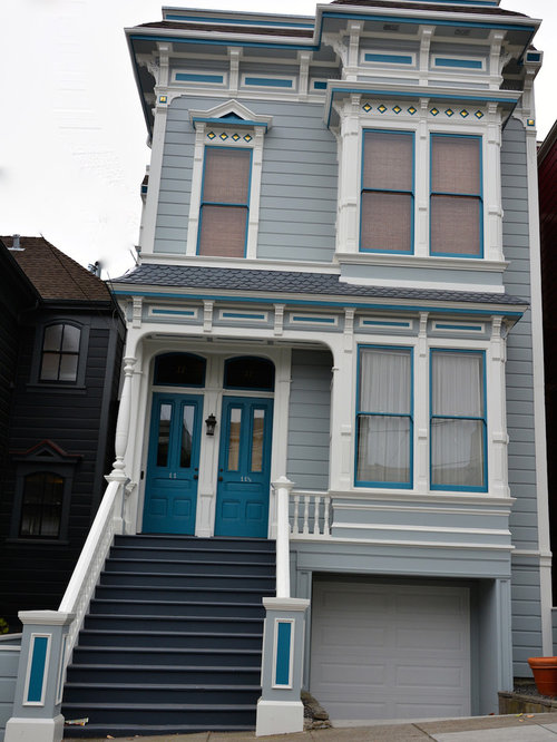 Victorian Flat Roof Home Design Ideas, Remodels & Photos