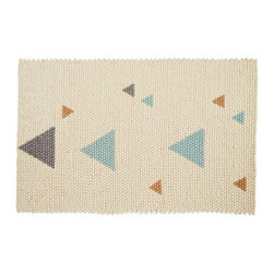 Teepee Geo Rug : Blue - Floor Rugs