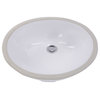Nantucket Sinks 17"x14" Glazed Bottom Undermount Ceramic Round Sink