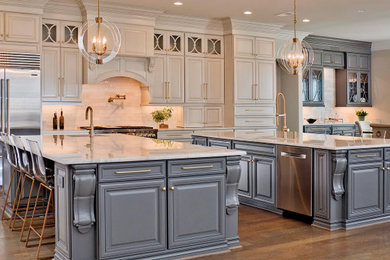Example of a transitional kitchen design in Other