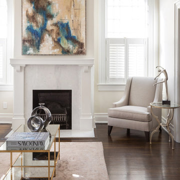 Clean, Modern, and Eclectic Living Room