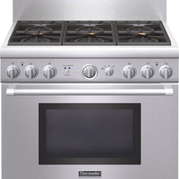 Thermador - Thermador PRG366GH 36" Pro Series Pro Harmony Standard Depth All Gas Range - Gas Ranges And Electric Ranges