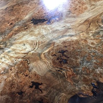 Custom Maple Live Edge End Table