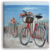 Coastal Beachy Oil Painting prints on wrapped canvas Wall Artwork, 30"x30"