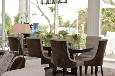Example of a trendy dining room design in Other