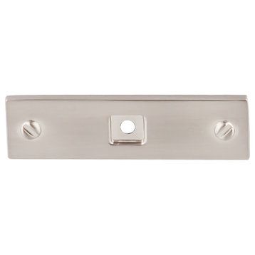 Channing Backplate 3", Brushed Satin Nickel