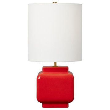 Anderson 1-Light Table Lamp in Lucent Red