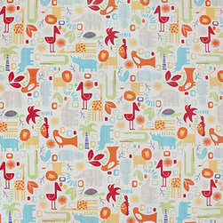 Animals Orange Roller blind fabric - Roller Shades