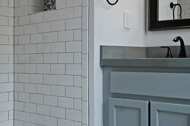 Inspiration for a small transitional master bathroom remodel in New Orleans