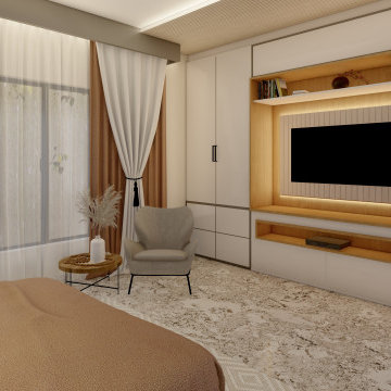 Modern Master Bedroom Renovation in Vauxhall