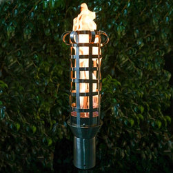 Montegue Stainless Steel Tiki Torch Kit - Outdoor Torches