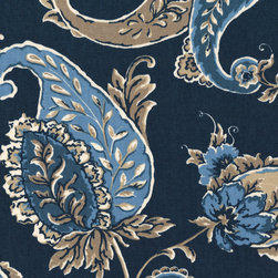 ROTH & TOMPKINS TEXTILES - Beacon Hill Fabric, Hill Cobalt, 54''x36'' - Upholstery Fabric