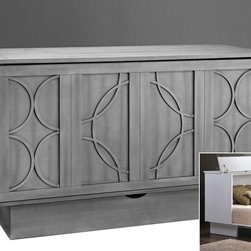 Arason Brussels Creden-ZzZ Cabinet Bed | Grey - Murphy Beds