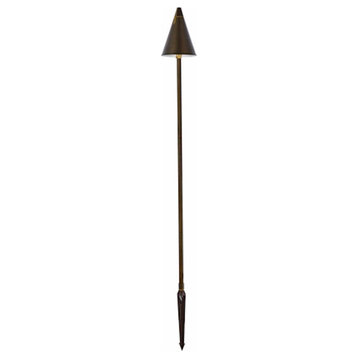 Elitco Lighting Chanterelle Outdoor Path Light, Antique Brass - P806