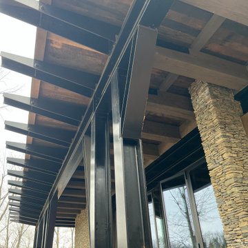 VIP tasting room.. Bourbon room.. ceiling board, floors and more. Bourbon blend!