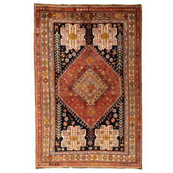 Persian Rug Shiraz 7'11"x5'3" Hand Knotted