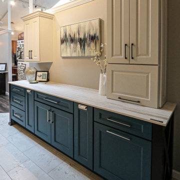 Medallion Fashion Inspired Multi-Color Showroom Display Cabinetry
