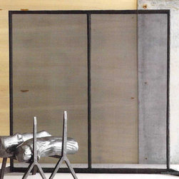 Roost Bark Hearth Fireplace Screen Tall - SKU: ME185 - Assistive Furniture