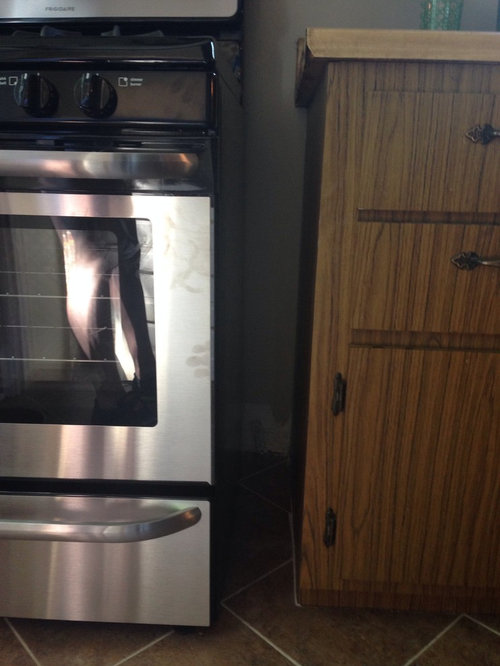 Empty Space Between Counter And Stove, How To Cover Gap Between Stove And Countertop