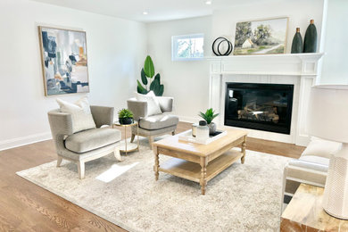 Inspiration for a transitional home design remodel in New York