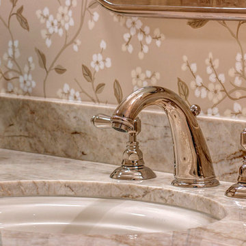 Feminine Powder Room - Transitional