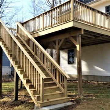 Deck and Retaining Wall Charlton MA
