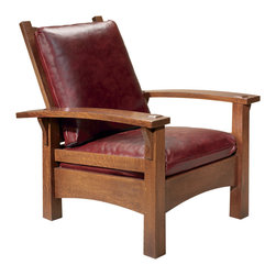 Stickley "Gus" Bow Arm Morris Chair 89/91-2340 - Living Room Chairs