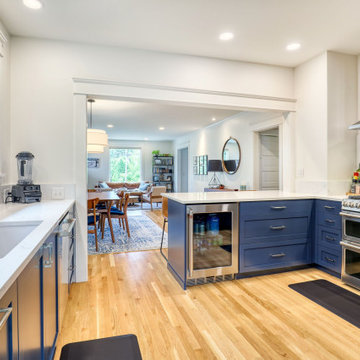 Navy Blue Kitchen in Phinney Ridge