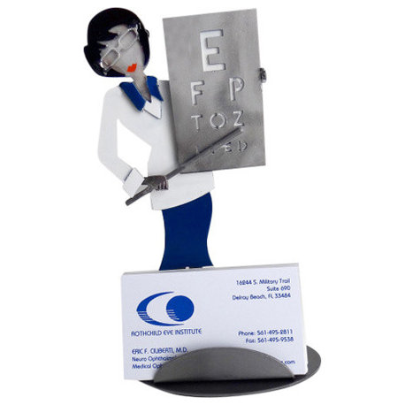 Female Eye Doctor Business Card Holder