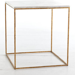 Gold Leaf Collection Side Table - Side Tables And End Tables