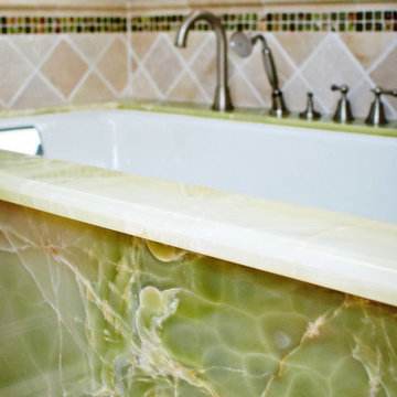 Green Onyx Tub Deck & Apron
